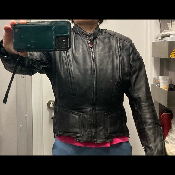 Leather motorcycle jacket - Picture 10 of 13